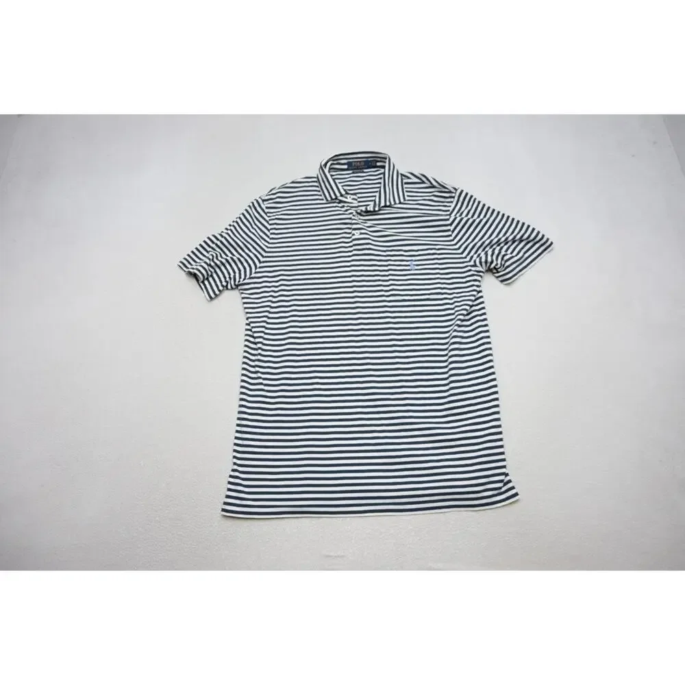 Polo Ralph Lauren Golf Polo Classic Fit Striped Short Sleeve Mens Sz‎ Medium